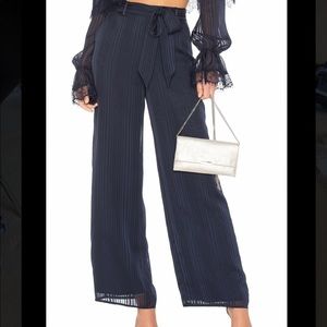 TULAROSA NAVY PANT WITH TIE BELT